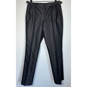 Dirty English Juicy Couture Men 32 Black Metallic Pinstripe Dress Pants Y2K Goth